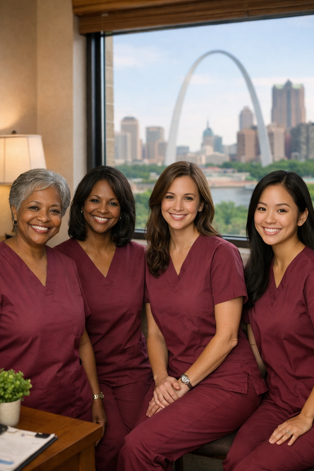 Senior couple at home